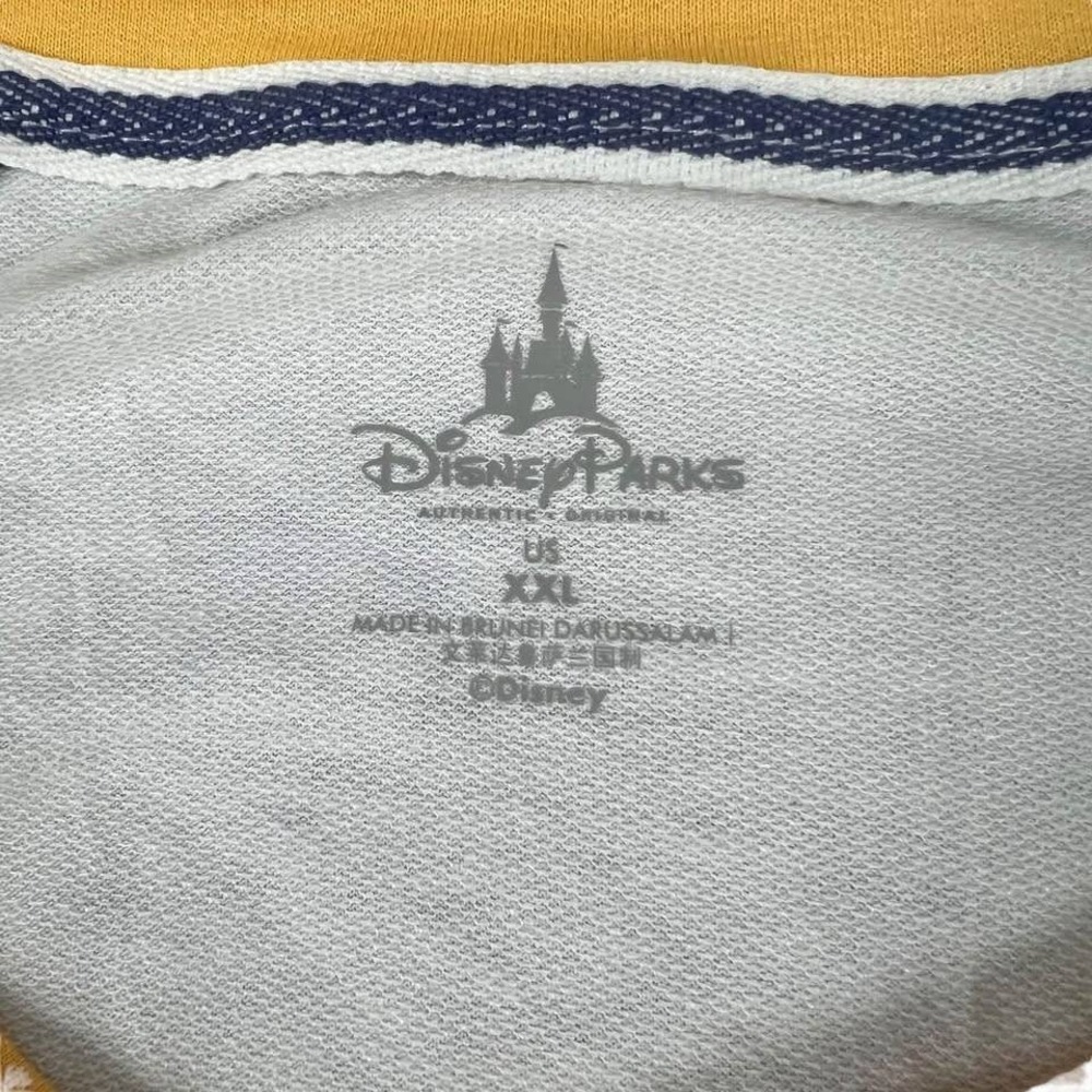 Disney Parks Top Womens Size XXL White Blue Baseball Long‎ Sleeve Casual Classic - Picture 4 of 8